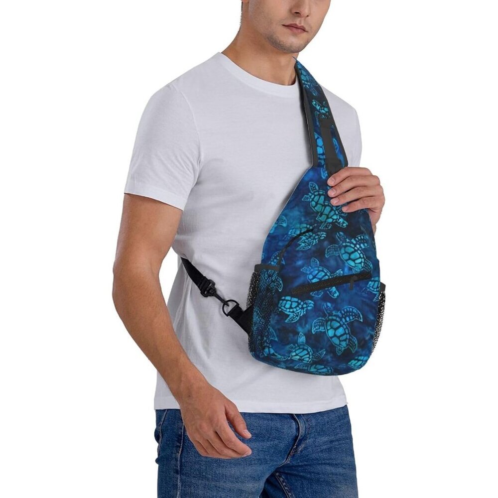 Elevate Your Adventures with the Stylish Sea Turtle Sling Bag - Waterproof - Picture 8 of 8